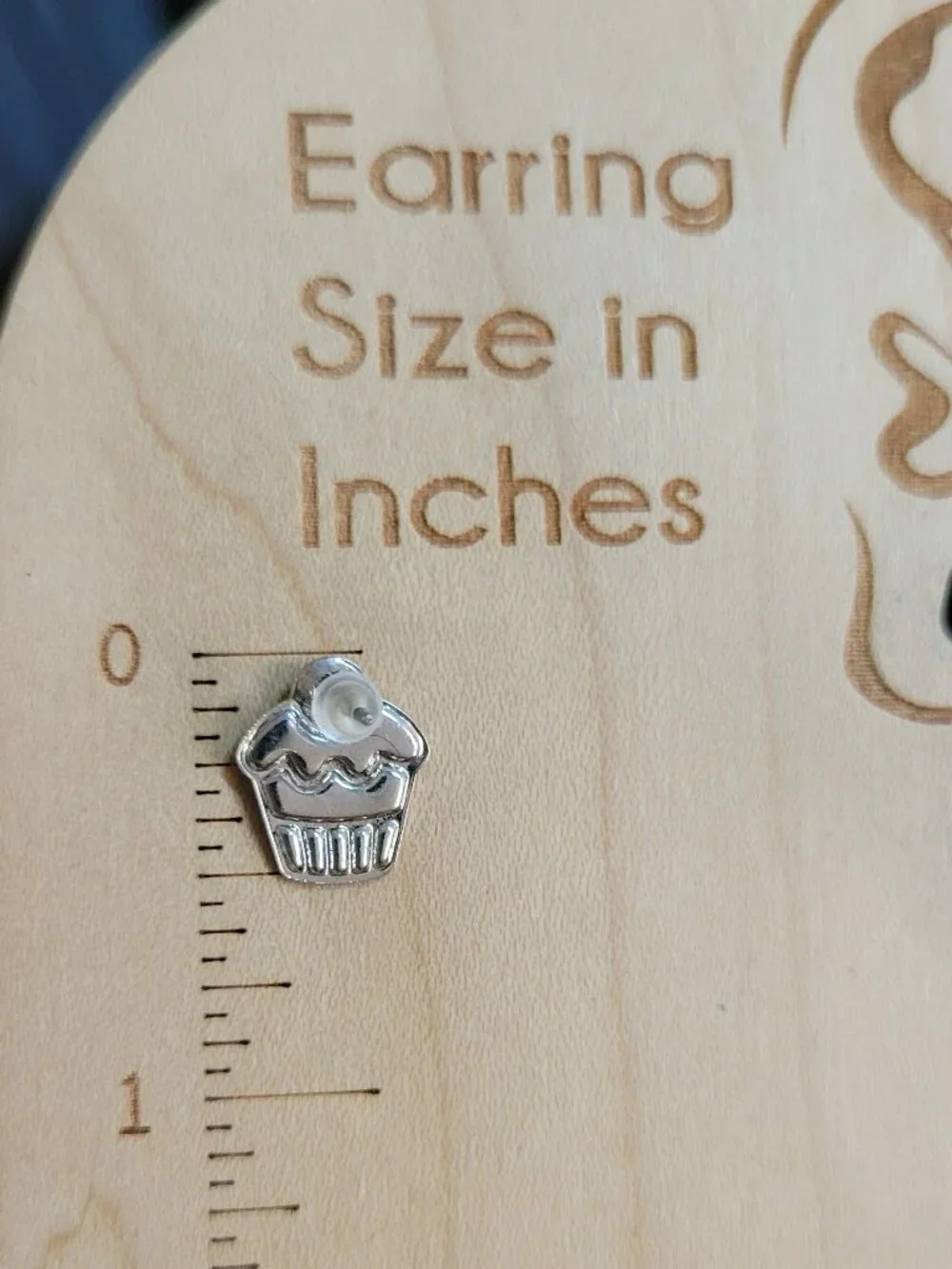 Dainty Cupcake Enamel Stud Earrings